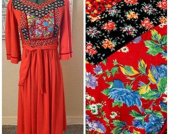 70&#39;s Patchwork Dress