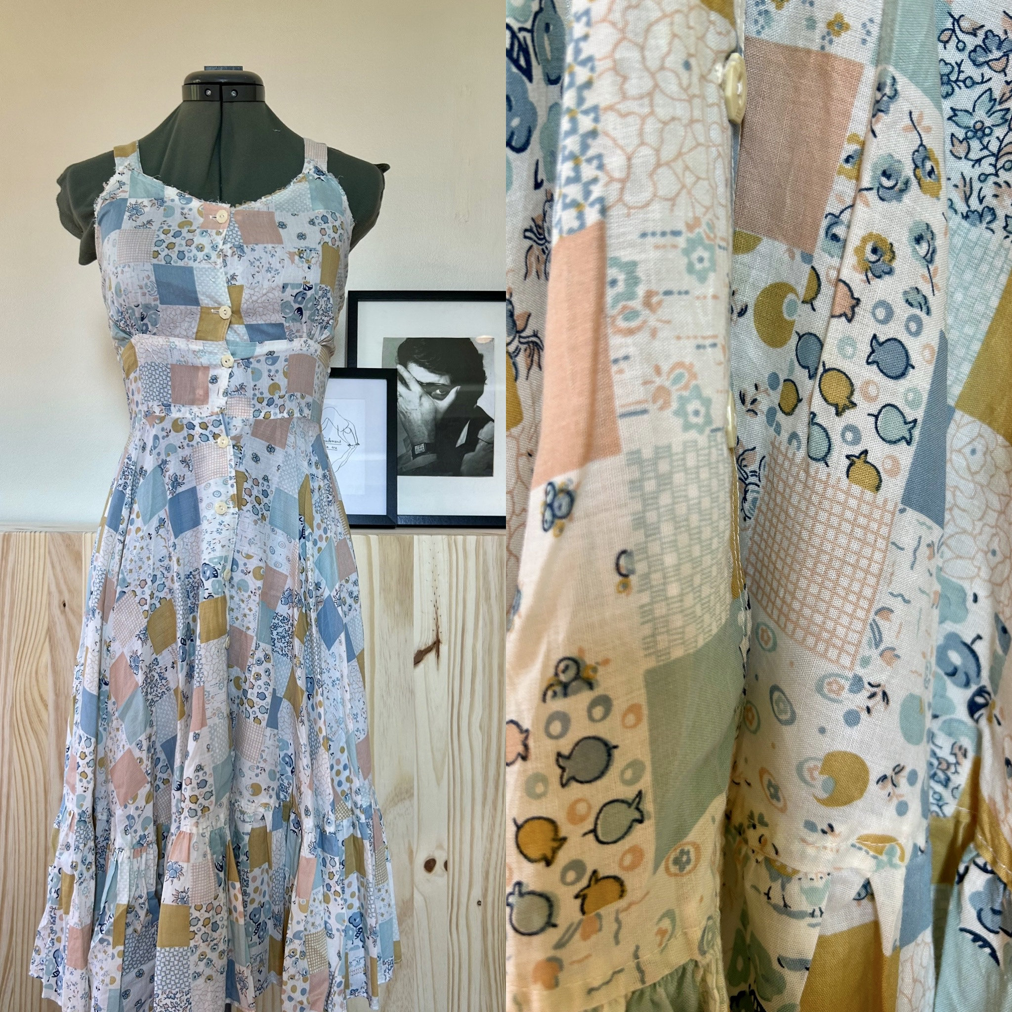 Patchwork Pastel Palette Dress