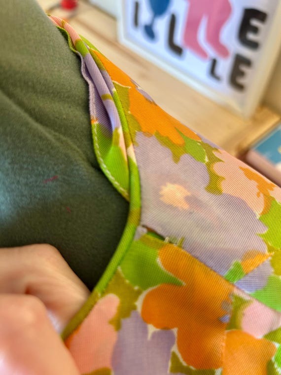 1960's Flower Power Nightgown Dress - image 2