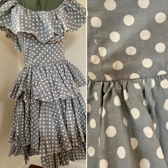 Polka Dots + Ruffles Dress