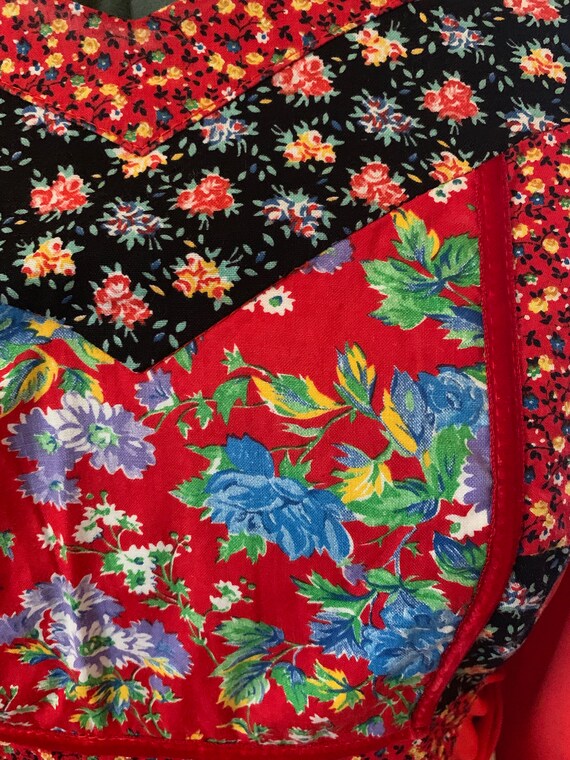 70's Patchwork Dress - image 6