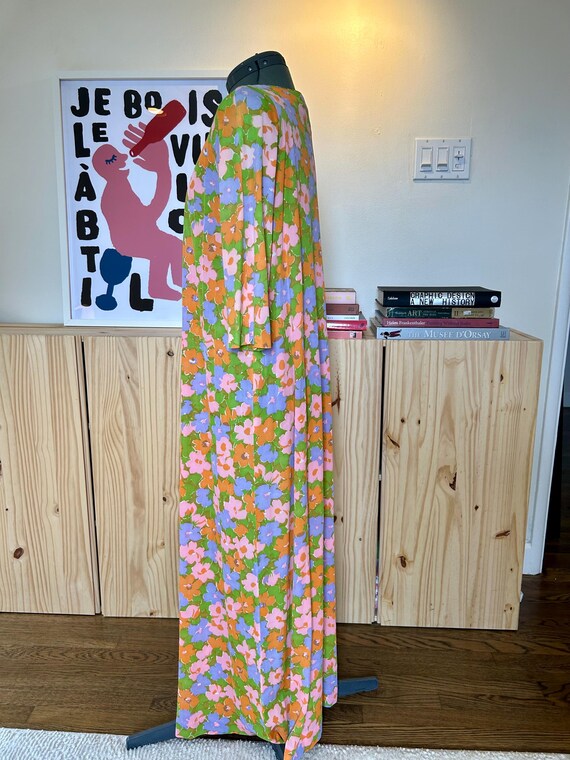 1960's Flower Power Nightgown Dress - image 6