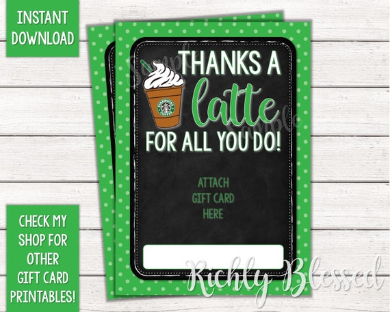 Teacher Gift idea: Starbucks Gift Cards - My Frugal Adventures