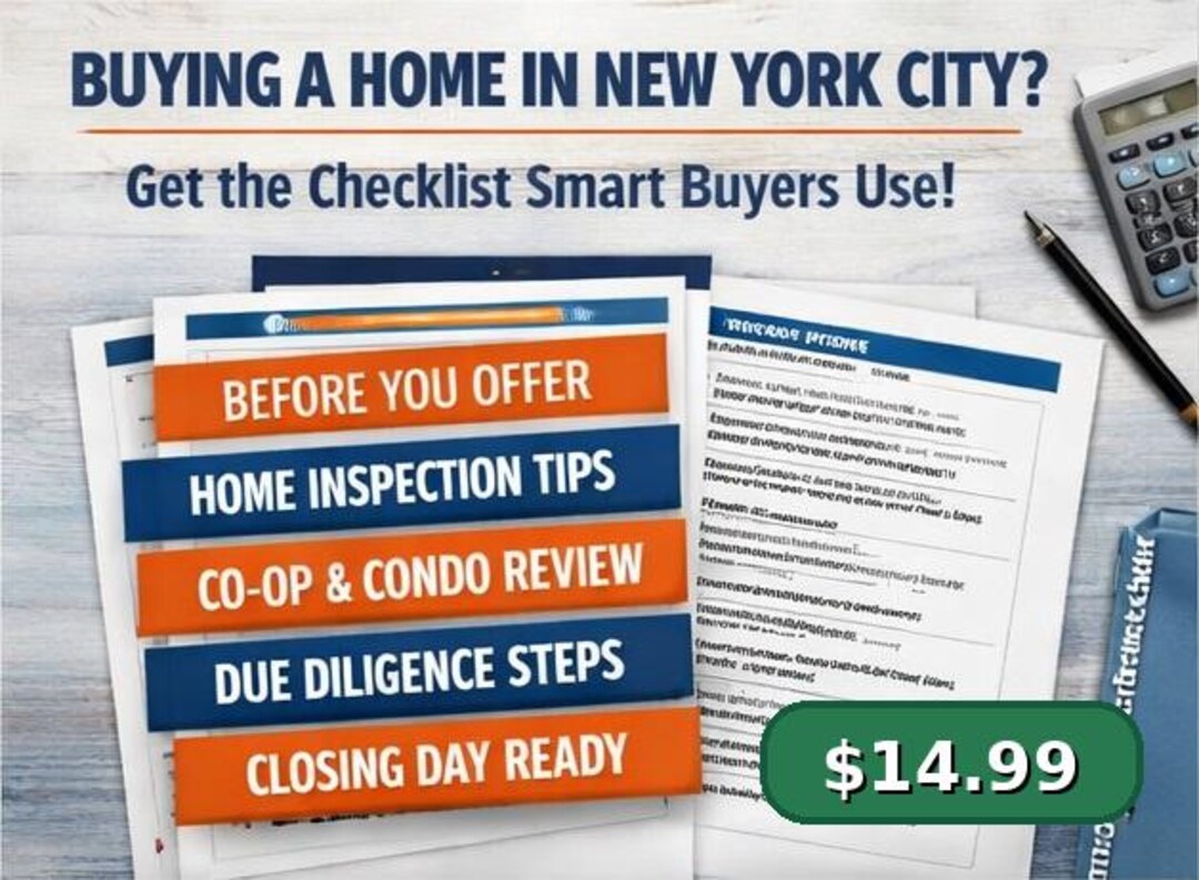 NYC First Time Home Buyer Checklist | Step-by-step Co-op & Condo Guide ...