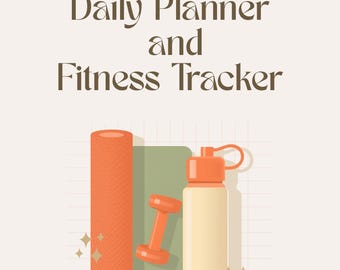 Daily Planner and Fitness Tracker | Wellness Journal, Workout Log, Habit Tracker