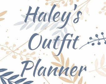 Personalized Outfit Planner Journal – 6x9 Hardcover | Daily Outfit Organizer | Fashion Planning Notebook