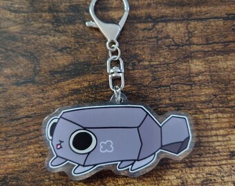Dandy's World 小石型アクリルキーホルダー 3インチ ロブスタークリップ