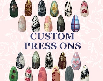 custom press on nails - please message me before ordering