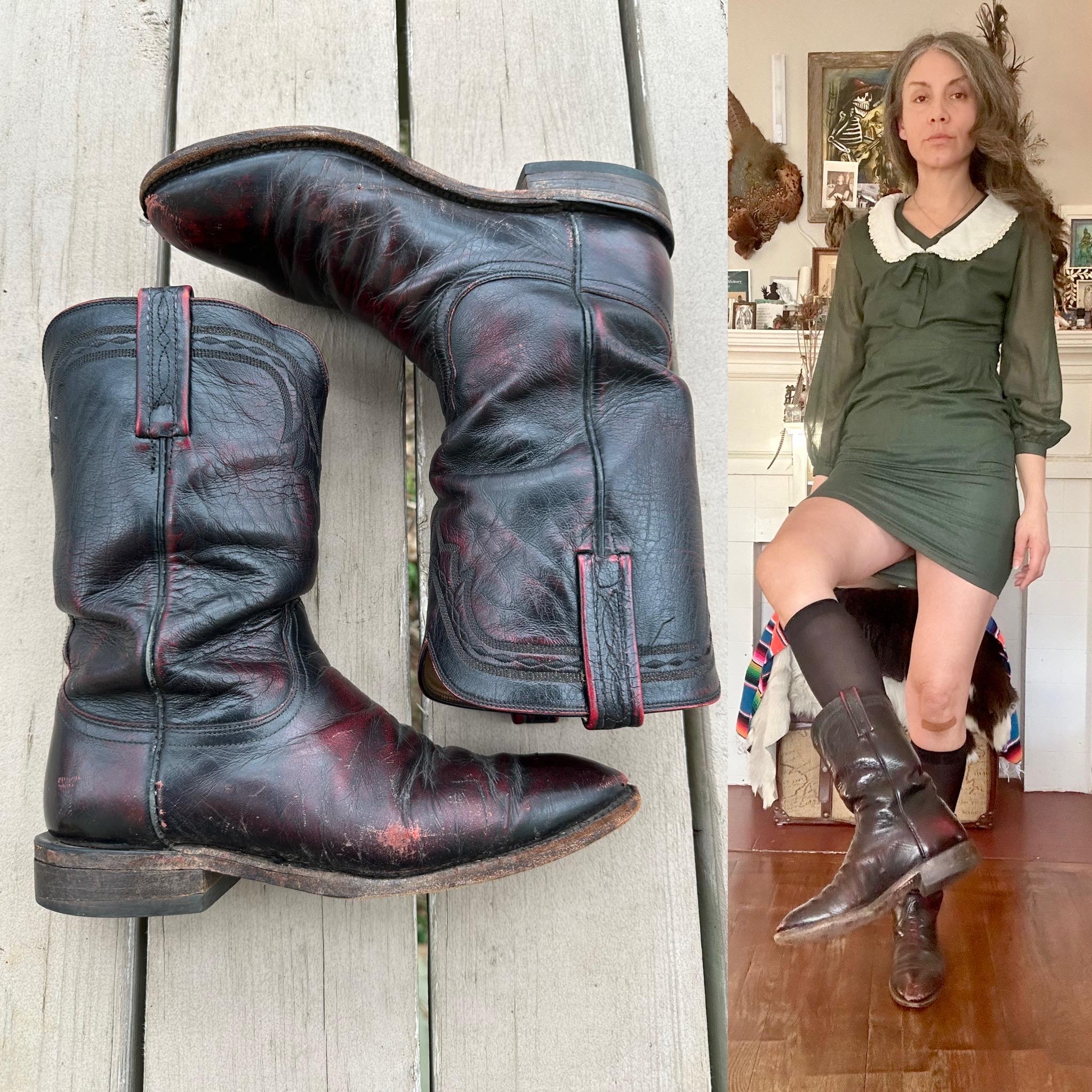 Lucchese 2000 ショート ブーツ キルト付 ルケーシー 2000