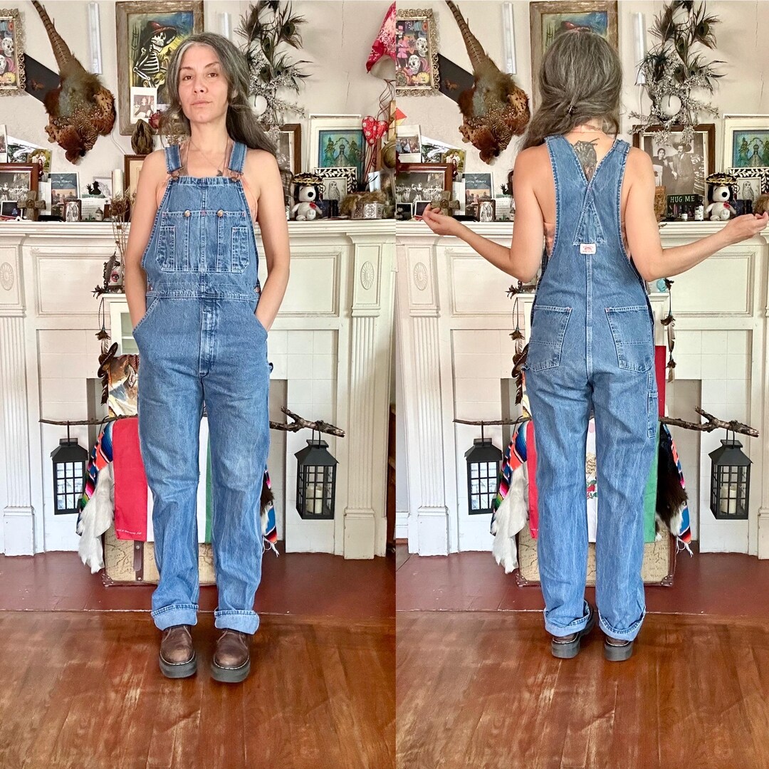 Vintage Denim Roundhouse Overalls - Etsy Canada