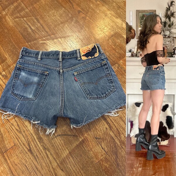 Perfectly Worn Vintage Levis  Cut Off Shorts