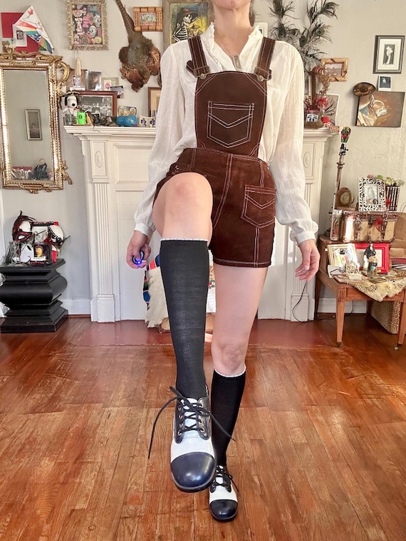 70s Patchwork & Heeled Oxfords - image 2