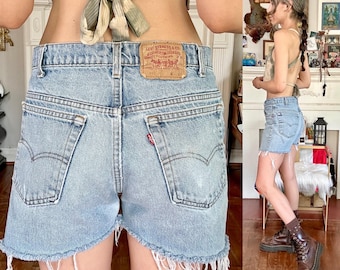 Vintage  Levis 517 Cutoff Denim Shorts