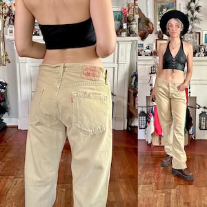 Vaqueros Levis 501 de denim tostado vintage