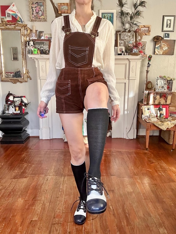 70s Patchwork & Heeled Oxfords - image 6