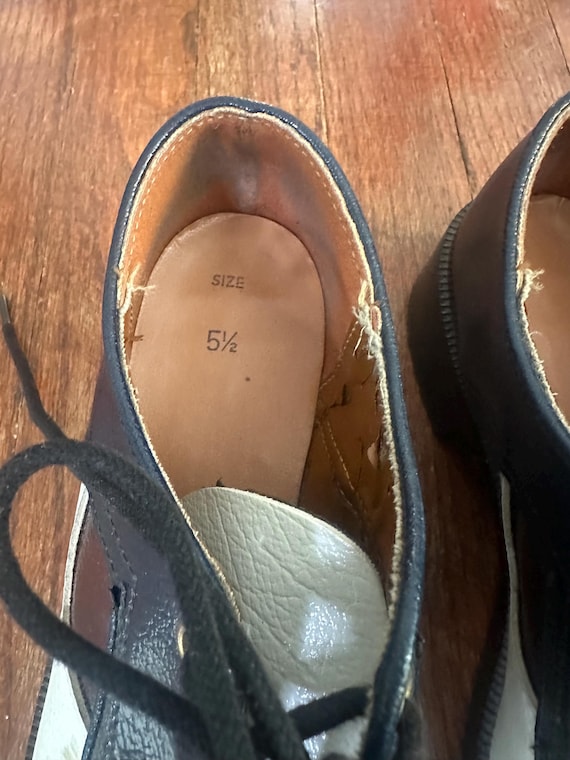 70s Patchwork & Heeled Oxfords - image 17