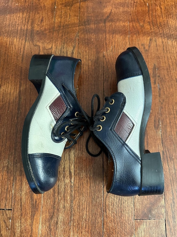 70s Patchwork & Heeled Oxfords - image 14