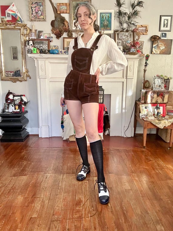 70s Patchwork & Heeled Oxfords - image 3