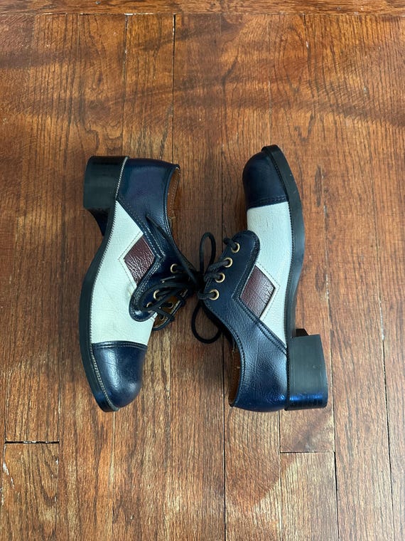 70s Patchwork & Heeled Oxfords - image 15