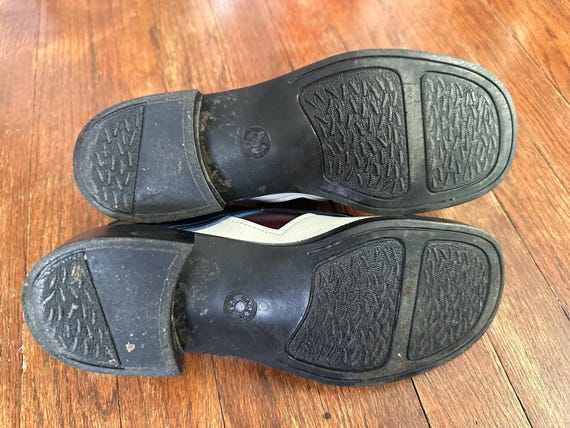 70s Patchwork & Heeled Oxfords - image 8