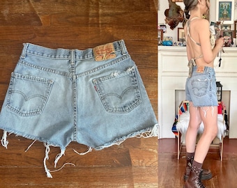 Y2K Levis Denim 550er Jahre Cutoff Shorts