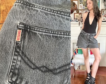 Pantalones cortos Gitano negros desteñidos de los años 90