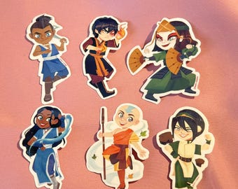 Avatar Stickers, Glossy Water Resistant Vinyl