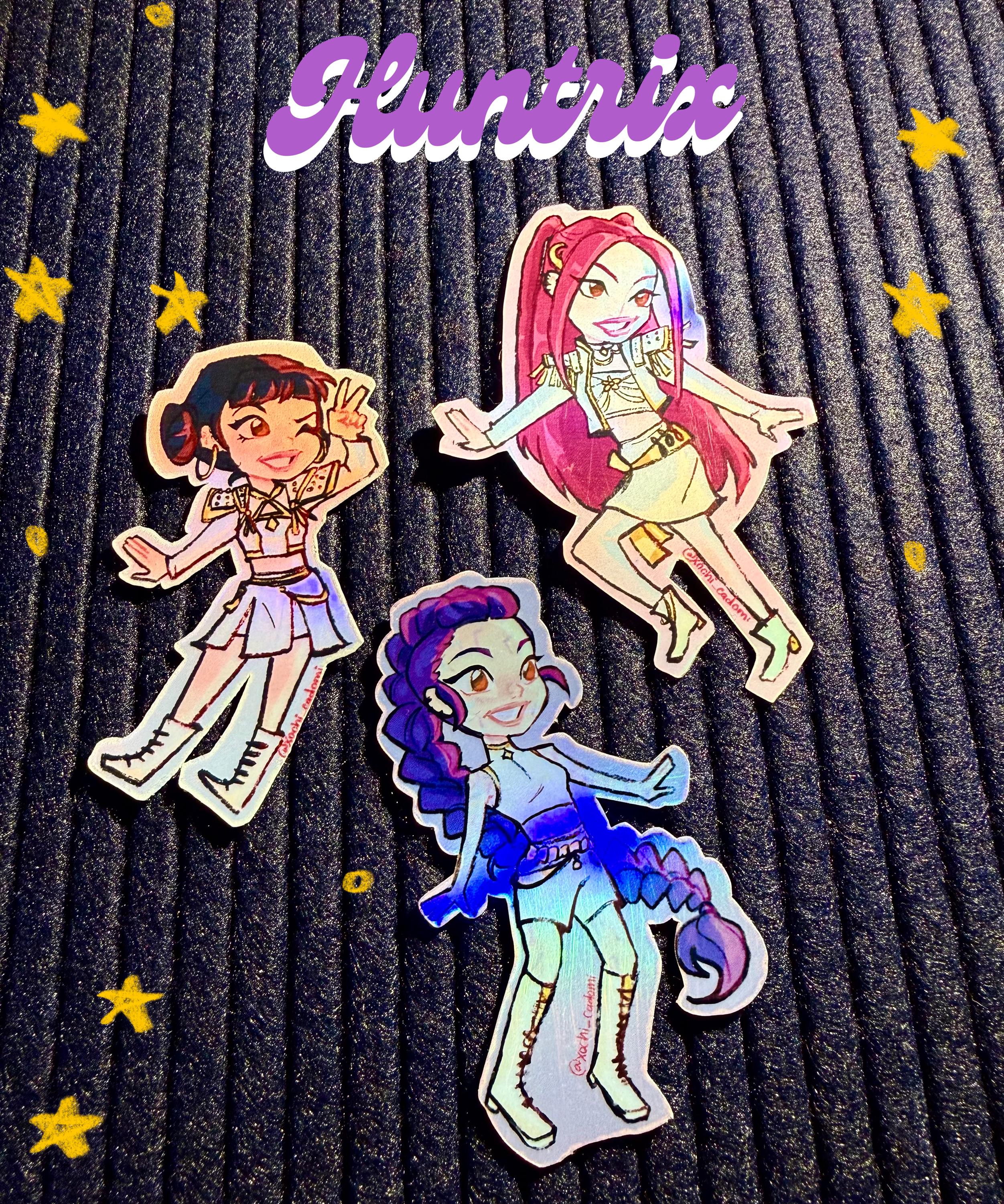 Rumi, Zoey, Mira - Kpop Fanart - Water Resistant Holographic Vinyl ...