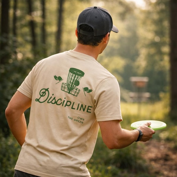 Disc Golf T-Shirt, Comfort Colors Cotton Tee, Funny and Pun Shirt, Discipline, Frisbee Golf