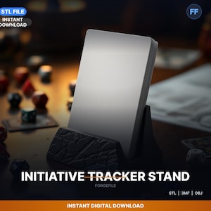 Vertical Card Holder Stand For Initiative STL File | Secure Mounting Solution | 3D Print Download