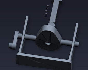Cam and Follower Demo, Print in Place, Pear Shaped Cam, Vertical Follower Mechanism STL File for 3D Printing | Digital Download