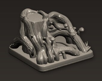 Ancient Tree Root Cave System STL File for 3D Printing | Home Decor | Digital Download