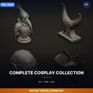 Colección completa de cosplay (paquete de 12) STL / Ahorra un 74 % / Descarga para impresión 3D