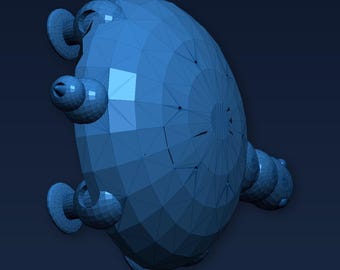 Articulated Turtle, Print in Place, Dome Shell, Hinged Legs, Flexible Head and Tail STL File for 3D Printing | Fidget Toy | Digital Download