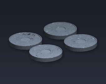 Circuit Board Coaster Set STL File for 3D Printing | Home Decor | Digital Download