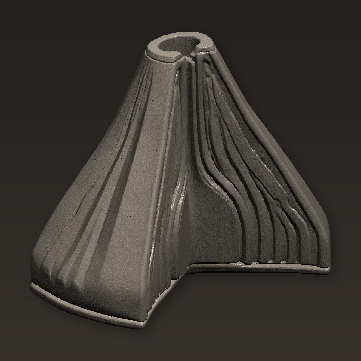 Volcano Cross Section Model STL File for 3D Printing | Home Decor | Stl ...