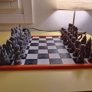 Harry Potter Scacchiera Scacchiera Da Gioco Magico Regalo Collezionabile Pezzi di legno fatti a mano