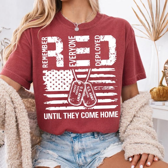 Remember Everyone Deployed Flag PNG: Military Support Patriotic Friday Red Shirt Patriotic Military Support, Red Friday PNG, Flag US Veteran