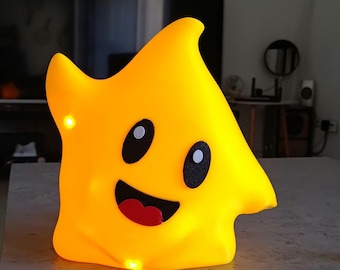 Lampada Stella LED Ispirata Luma | Luce Notturna Stampata 3D | Numerata | Idea Regalo Gamer Artigianale Edizione Limitata MERANO3D (Max 100)
