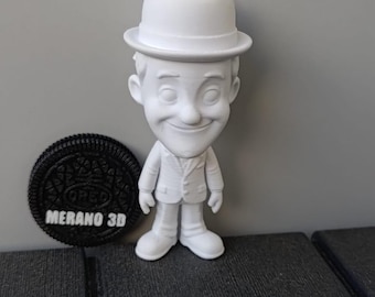 Stan Laurel - STANLIO et OLLIO, reproduction originale en édition limitée signée MERANO3D™, figure emblématique de l'histoire du cinéma