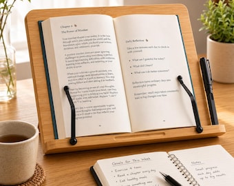 Bamboe Boekenstandaard Verstelbare Leeshouder Organizer Paginahouder Standaard Houten Boekenrek Kookboek Organizer Kookboekstandaard Draagbare Tablet