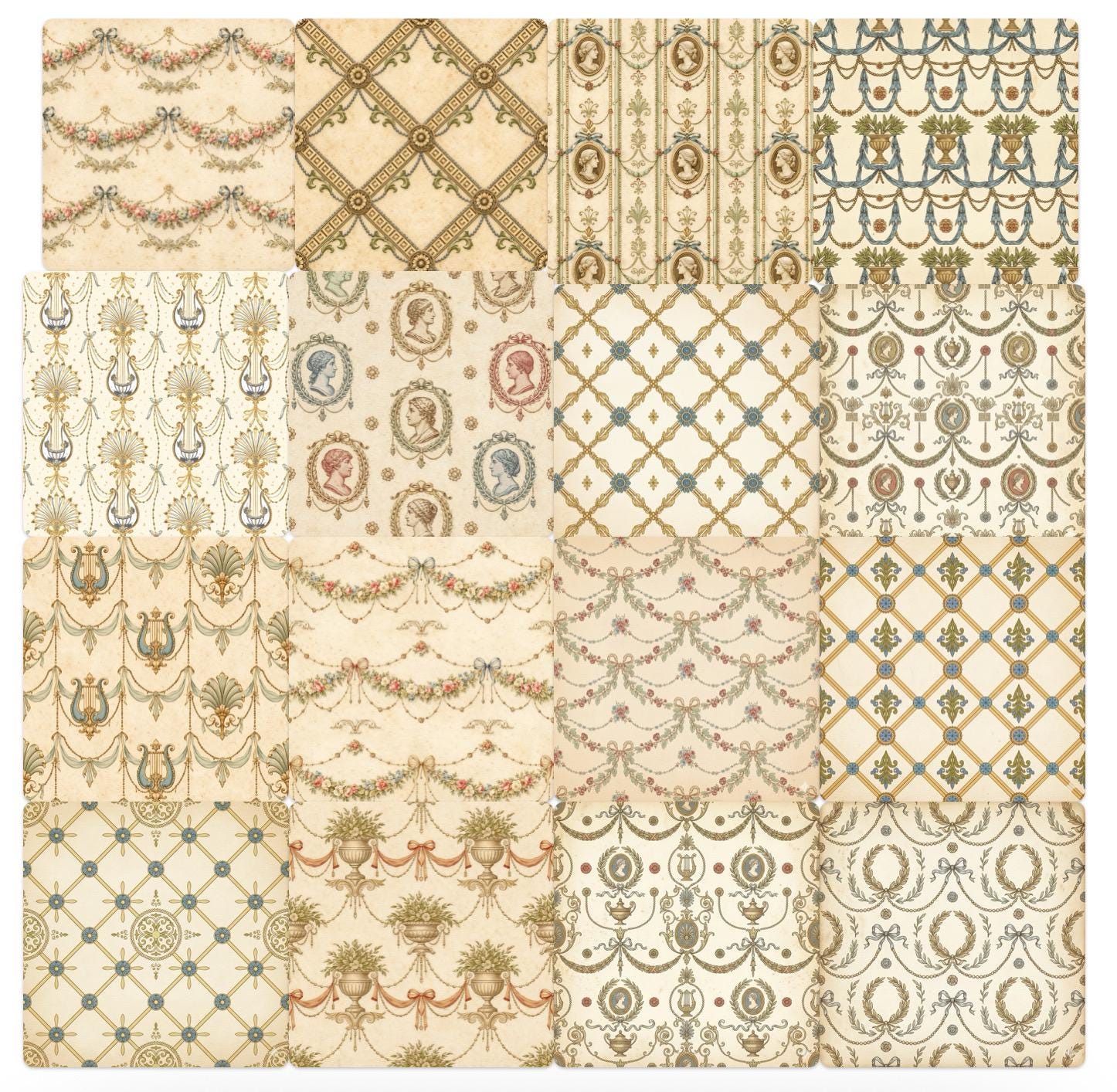 Regency Paper Regency Era Mega Bundle – Stationery, Borders, Junk Journal Papers ...