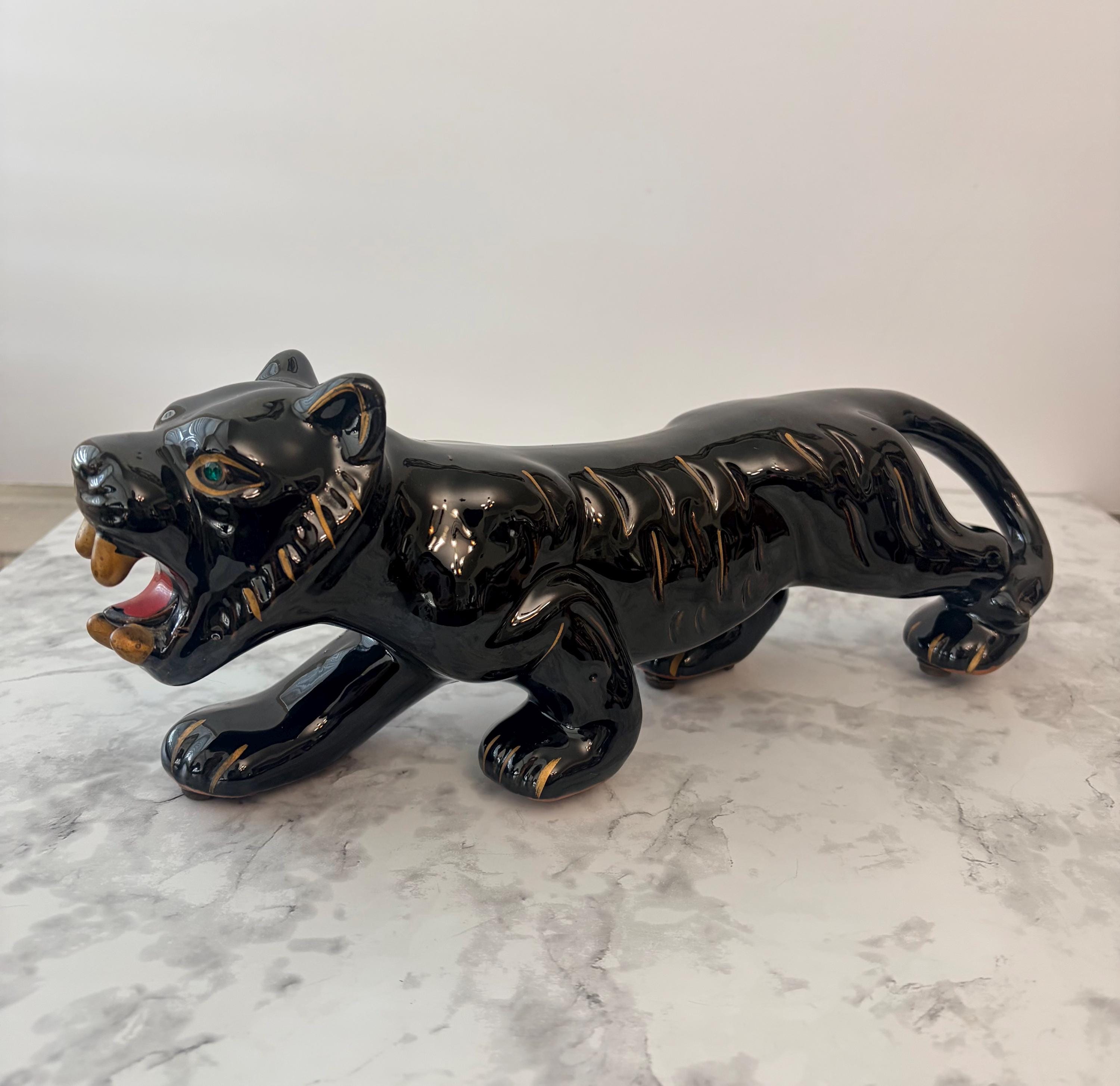 1950s Black Panther Figurine - Etsy