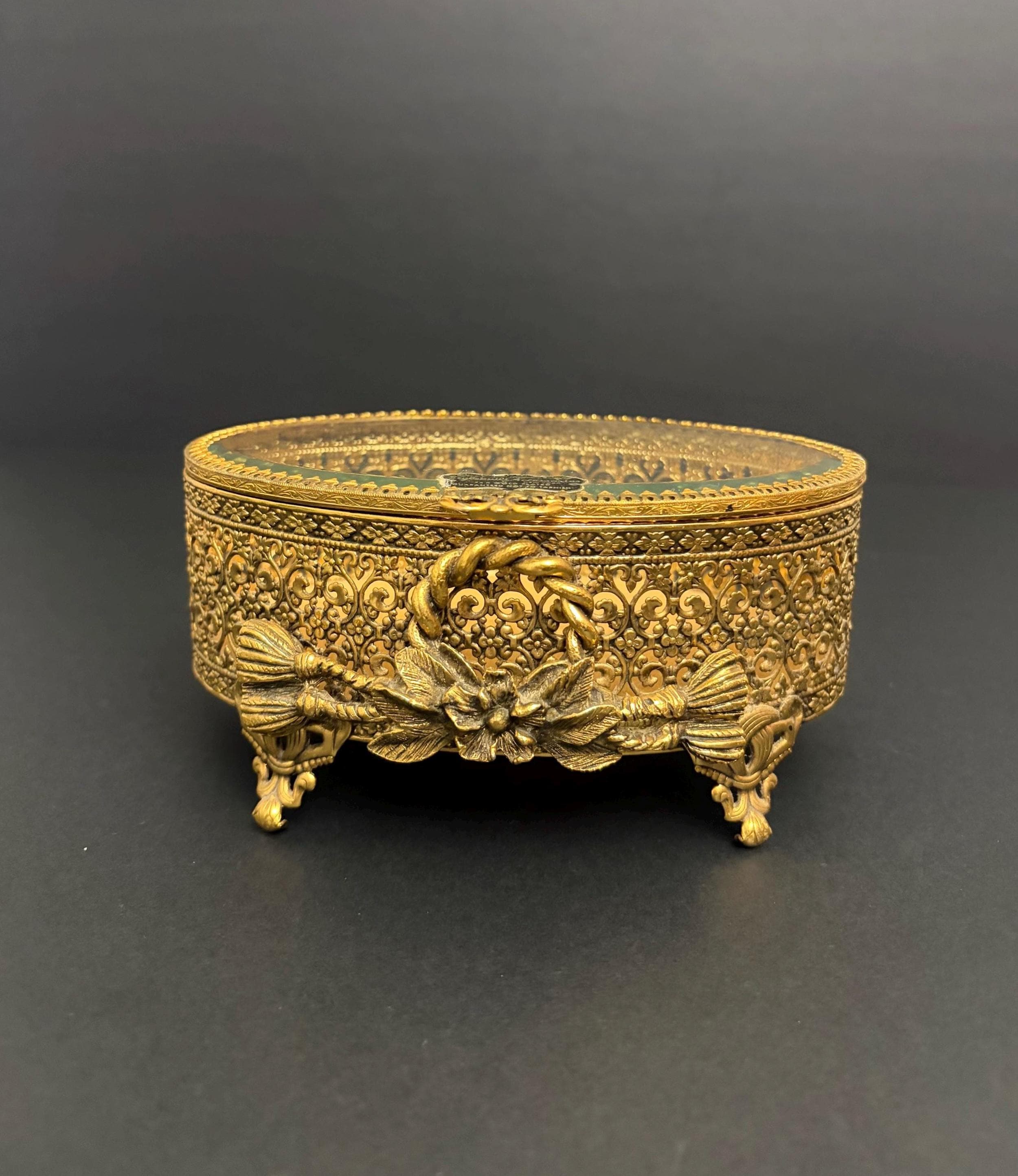 Antique Gold Gilded Box - Etsy