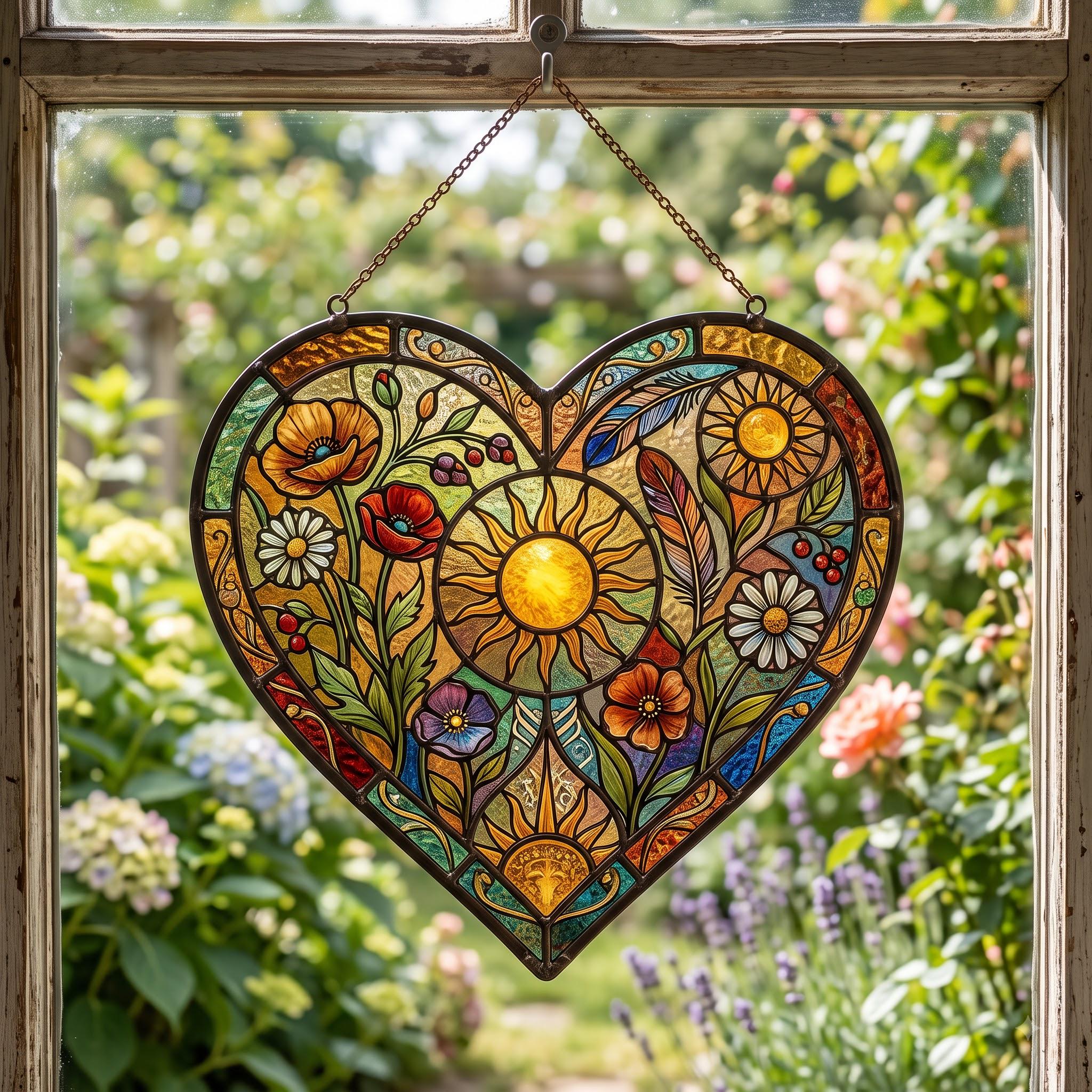 Stained Glass Hearts - Etsy