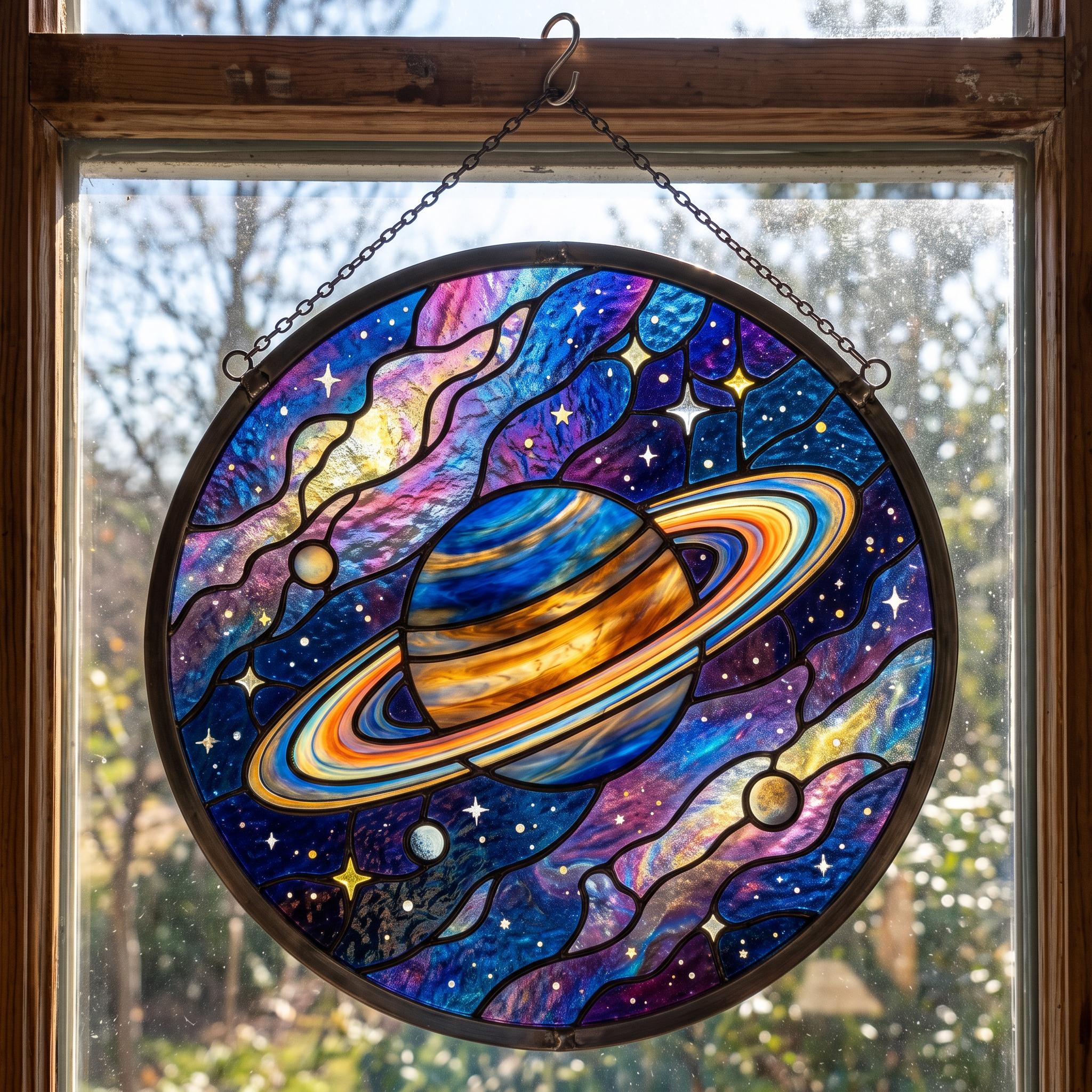 Stained Glass Planet - Etsy