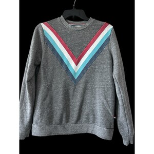 Bluza z kapturem Anthropologie Sol Angeles, rozmiar XS, szara, wielokolorowa, w stylu vintage zdjęcie 5