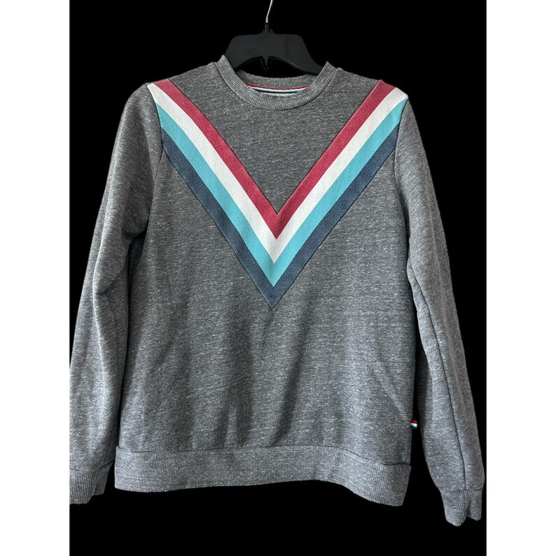 Bluza z kapturem Anthropologie Sol Angeles, rozmiar XS, szara, wielokolorowa, w stylu vintage zdjęcie 5
