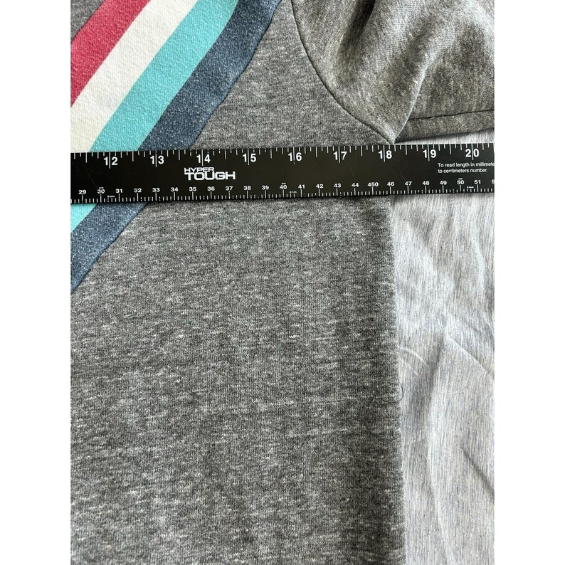 Bluza z kapturem Anthropologie Sol Angeles, rozmiar XS, szara, wielokolorowa, w stylu vintage zdjęcie 7