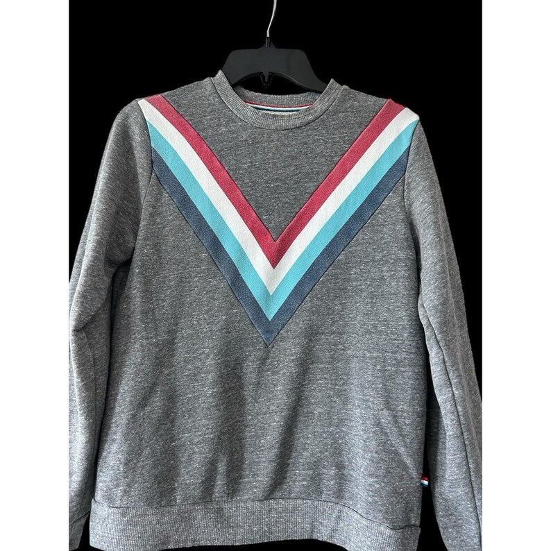 Bluza z kapturem Anthropologie Sol Angeles, rozmiar XS, szara, wielokolorowa, w stylu vintage zdjęcie 2
